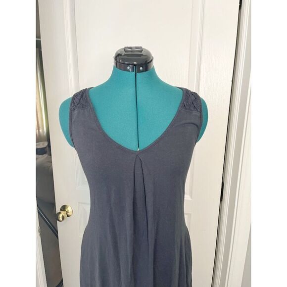 Holding Horses Maxi Length Sleeveless Weave Lattice Cotton/Modal Pocket Dress - Picture 4 of 13